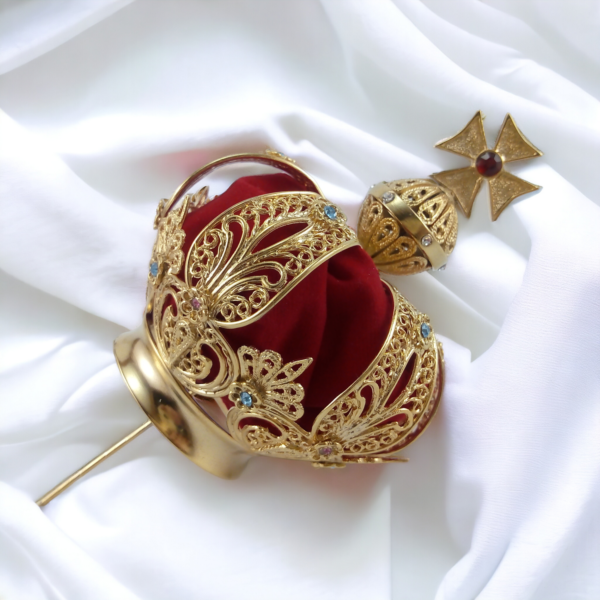 Coroa Tradicional Nossa Senhora de Fátima P/imagens de 70-75cm - Imagem 3