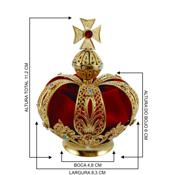 Coroa Tradicional Nossa Senhora de Fátima P/imagens de 70-75cm - Imagem 5