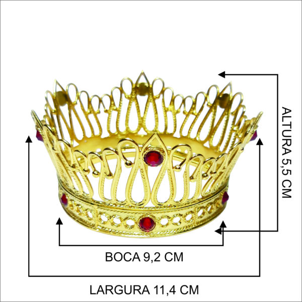 Kit Coroas G/PQ Nossa Senhora Auxiliadora e Menino Jesus - Imagem 5
