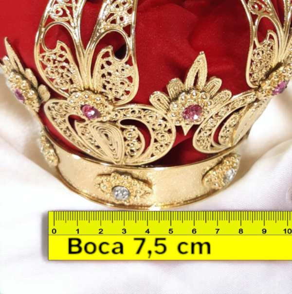 Coroa Floral de Nossa Senhora de Fátima P/imagens de 1,20m - Imagem 5